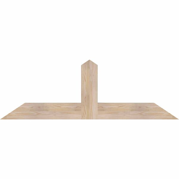 Ekena Millwork Portland Smooth Timber Gable Bracket, Douglas Fir, 60"W x 20"H x 3 1/2"D x 5 1/2"F, 8/12 Pitch GBW060X20X0406POR00SDF - main